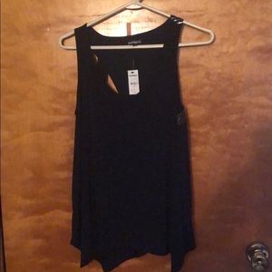 Black Express tank with embellished back